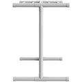 VEVOR 5 Bar Pool Towel Rack White Freestanding PVC Poolside Storage Organiser