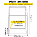 Pool Towel Rack 5 Bar Freestanding PVC Curved Poolside Storage Organiser