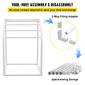 Pool Towel Rack 5 Bar Freestanding PVC Curved Poolside Storage Organiser