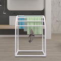 Pool Towel Rack 5 Bar Freestanding PVC Curved Poolside Storage Organiser