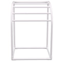 Pool Towel Rack 5 Bar Freestanding PVC Curved Poolside Storage Organiser