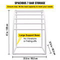 Outdoor Towel Rack 7 Bar Curved White Freestanding Pool Patio