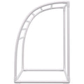 Outdoor Towel Rack 7 Bar Curved White Freestanding Pool Patio