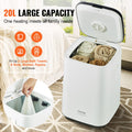 Towel Warmer Bucket 20L LED Screen Timer White U-shaped Light