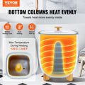 Towel Warmer 25L LED Screen Timer White Bottom Heating Columns
