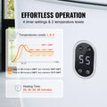 Towel Warmer 25L LED Screen Timer White Bottom Heating Columns