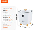 Towel Warmer 25L LED Screen Timer White Bottom Heating Columns