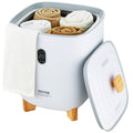Towel Warmer 25L LED Screen Timer White Bottom Heating Columns
