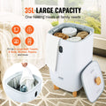 35L Towel Warmer Bucket LED Screen Timer Drying White
