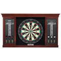 Dartboard Cabinet Set Steel Tip Darts Ready to Play Complete Bundle