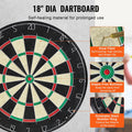 Dartboard Cabinet Set Steel Tip Darts Ready to Play Complete Bundle