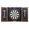 Dartboard and Cabinet Set Official Size Complete Accessory Steel Tip Dart