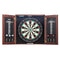 Dartboard Cabinet Set Steel Tip Darts Official Size Complete