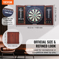 Dartboard Cabinet Set Steel Tip Darts Official Size Complete