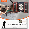 Dartboard Cabinet Set Steel Tip Darts Official Size Complete