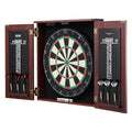 Dartboard Cabinet Set Steel Tip Darts Official Size Complete