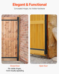 Gate Building Kit Adjustable 152-244cm Wide Wooden Fence Anti Sag