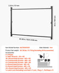 Gate Building Kit Adjustable 152-244cm Wide Wooden Fence Anti Sag