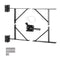 Gate Corner Brace Bracket Anti Sag Hardware Kit Iron Black