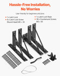 Gate Corner Brace Bracket Anti Sag Hardware Kit Iron Black