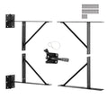 Gate Corner Brace Bracket Anti Sag Hardware Kit Iron Black