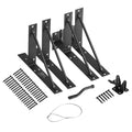 Gate Corner Brace Bracket Anti Sag Hardware Kit Iron Black