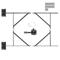 Gate Corner Brace Bracket Anti Sag Hardware Kit Iron Black
