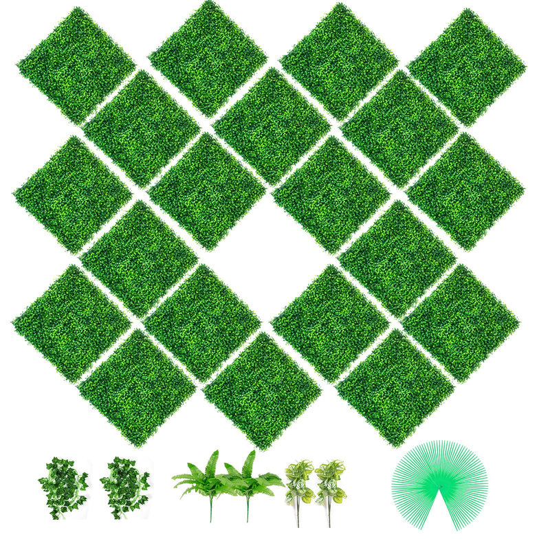 Artificial Boxwood Panels 20pcs 20x20