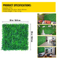 Artificial Boxwood Panels, 6 PCS50.8x50.8cmBoxwood Hedge Wall Panels, PE Artificial Grass Backdrop Wall 4 cm, Privacy Hedge Screen for Decoration of Outdoor, Indoor, Garden, Fence, and Backyard