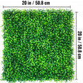 Artificial Boxwood Panels, 6 PCS50.8x50.8cmBoxwood Hedge Wall Panels, PE Artificial Grass Backdrop Wall 4 cm, Privacy Hedge Screen for Decoration of Outdoor, Indoor, Garden, Fence, and Backyard