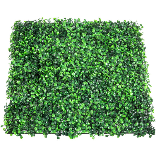 Artificial Boxwood Panel 12pcs 20x20" UV Fake Hedge Wall Decor