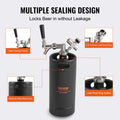 4L Beer Growler Tap System Stainless Steel Pressurized Keg CO2