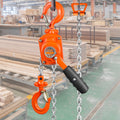 Manual Chain Hoist 1/2 Ton 1100lbs 10ft G80 Galvanized Steel