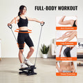 Stair Stepper Mini Hydraulic Fitness Climber 330LBS LCD Monitor