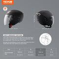 3/4 Motorcycle Helmet Motocross Bluetooth Communication DOT