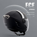 3/4 Motorcycle Helmet Motocross Bluetooth Communication DOT