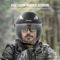 3/4 Motorcycle Helmet Motocross Bluetooth Communication DOT