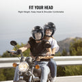 3/4 Motorcycle Helmet Motocross Bluetooth Communication DOT