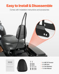 Harley Davidson Motorcycle Backrest Sissy Bar 730mm Black