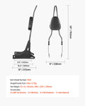 Harley Davidson Motorcycle Backrest Sissy Bar 730mm Black