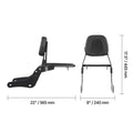 Motorcycle Backrest Sissy Bar with Luggage Rack for Honda Rebel 2017-2022