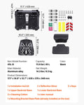 Motorcycle Top Case 45L Aluminium Alloy Waterproof Tail Box Lock