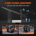 Motorcycle Wheel Chock, 816.5 kg Capacity Wheel Cradle Holder, Heavy-duty Steel Motorcycle Front Wheel Stand with 3 Adjustable Holes, For 381-533.4 mm Off-Road Motorcycles, Standard Motorcycles