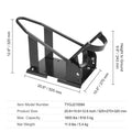 Motorcycle Wheel Chock, 816.5 kg Capacity Wheel Cradle Holder, Heavy-duty Steel Motorcycle Front Wheel Stand with 3 Adjustable Holes, For 381-533.4 mm Off-Road Motorcycles, Standard Motorcycles