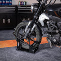 Motorcycle Wheel Chock 816.5kg Heavy Duty Steel Front Wheel Stand