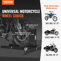 Motorcycle Wheel Chock 816.5kg Heavy-duty Steel Front Stand 381-558.8mm