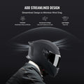 Full Face Motorcycle Helmet Bluetooth Slot Motocross