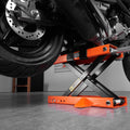 Motorcycle Scissor Lift Jack 1100lb Saddle ATV Dirt Bike