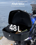 48L Motorcycle Top Case Tail Box Reflective Panel Universal