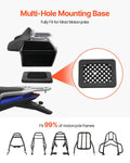 Motorcycle Top Case 48L Waterproof PP Detachable Tail Box